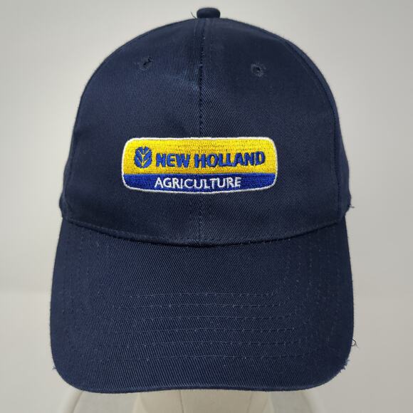 New Holland Agriculture Snapback Hat Blue One Size Solid Embroidered - Picture 2 of 9